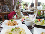 パスタとリゾットのハーフ&ハーフ
