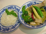 そうめんでタイ風グリーンカレー