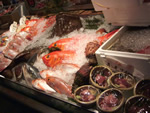 店内の鮮魚ケース