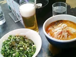ちびネギめし&ちびらーめんセット 生ビールも忘れずに!