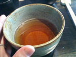 食後の差し替え番茶