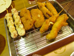 串かつ、いろいろ沢山食べました☆