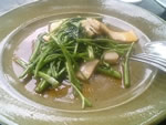 中国青菜の麻辣炒め