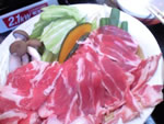 柔らかラム肉と野菜