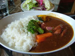 ベーコンとソーセージのカレー