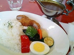 野菜とカツのミックスカレー