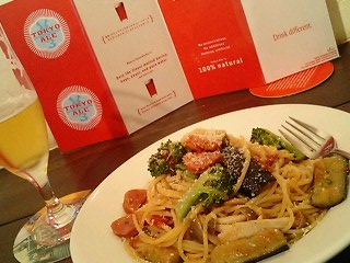 トマトソースのパスタ