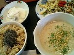 ゴボウのポタージュスープ定食