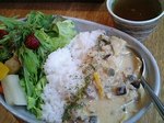 タイカレー、スープ付