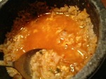 とうもろこしのお茶でヌルンパブ(お茶漬け)